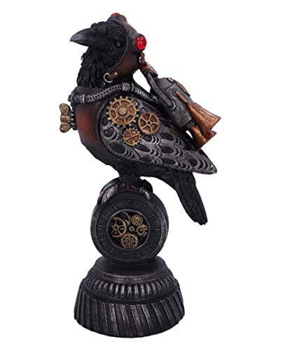 Horror-Shop Rivet Raven Steampunk Raben Figur 24cm von Horror-Shop