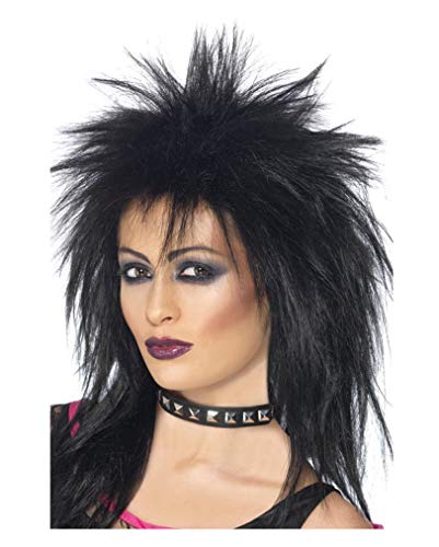 Horror-Shop Rock Diva Perücke Schwarz von Horror-Shop