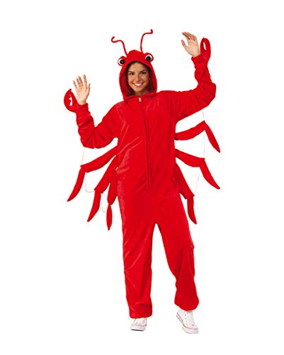 Horror-Shop Rotes Lobster Kuschel Kostüm für Halloween und Karneval S/M von Horror-Shop