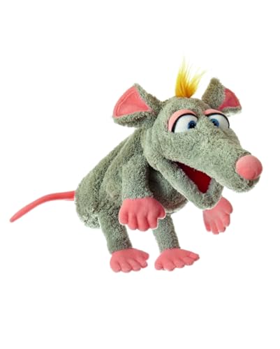 Horror-Shop Schnurzpiepe Ratte als Handpuppe für Puppentheater 34 cm von Horror-Shop