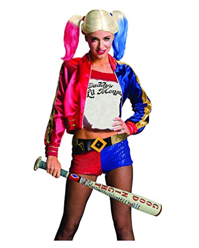 Horror-Shop Suicide Squad Harley Quinn Baseball Schläger - Kunststoff - 32 Zoll - Weiß, Beige, Blau, Rot, Schwarz von Horror-Shop