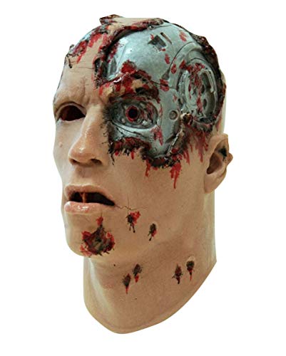 Horror-Shop Terminator Vollmaske aus Schaumlatex für Fasching & Halloween von Horror-Shop