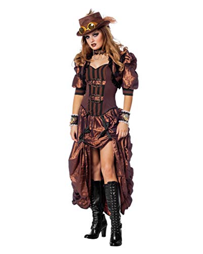 Horror-Shop Viktorianisches Deluxe Steampunk Damen Kostüm 36 von Horror-Shop