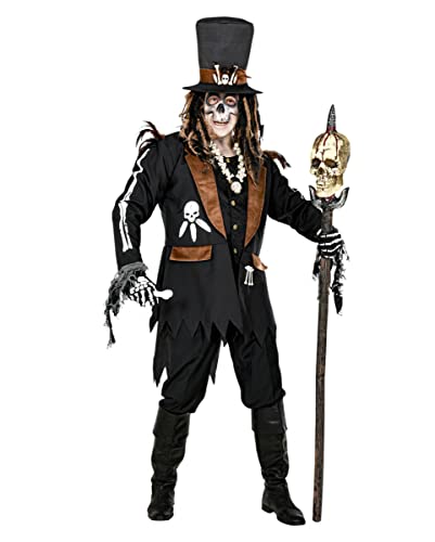 horror-shop Voodoo Priester Halloween Kostüm Mantel & Hut für Männer XL von horror-shop