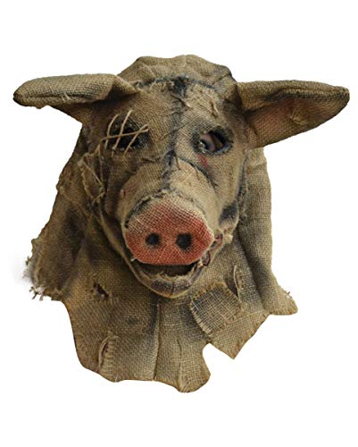 Horror Vogelscheuche Schwein Maske von Horror-Shop