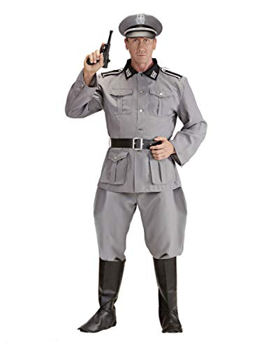 Soldaten Uniform Grau als Halloween Kostüm für Herren L von Horror-Shop