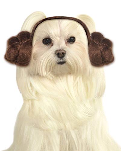 Star Wars Prinzessin Leia Haarreif für Hunde S/M von Horror-Shop