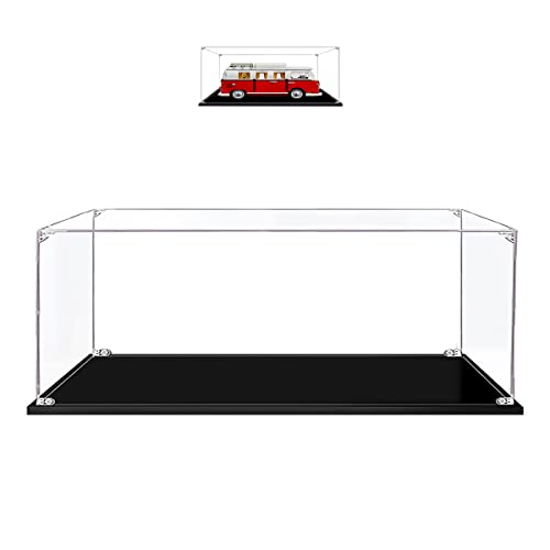 Hosdiy 3mm Acryl Vitrine Display Case Schaukasten für Lego T1 Campingbus 10220 (Nur Vitrine, Ohne Bausteine Set) von Hosdiy