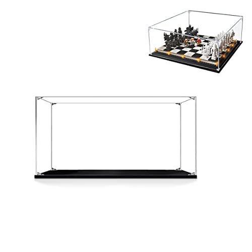 Hosdiy Acryl Vitrine Display Case Schaukasten für (Hogwarts Zauberer Schachset) Modell - Vitrine Kompatible mit Lego 76392 (Nur Vitrine, Ohne Modell Set) von Hosdiy