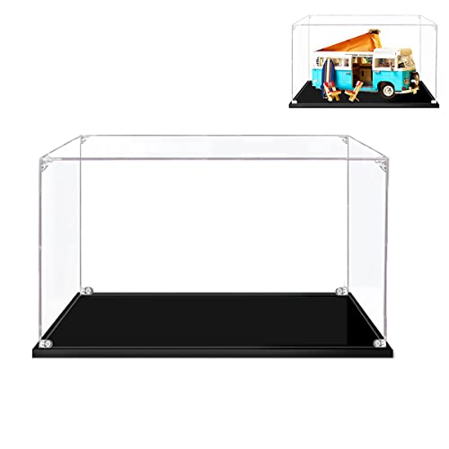 Hosdiy Acryl Vitrine Display Case Schaukasten für Lego 10279, Vitrine für (T2 Campingbus) Modell (Nur Vitrine, Ohne Modell Set) von Hosdiy