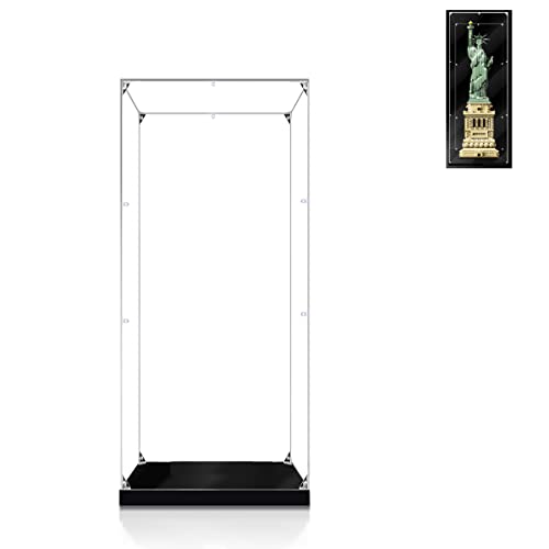 Hosdiy Acryl Vitrine Schaukasten Kompatible mit Lego 21042 Architecture Freiheitsstatue - Vitrine (Nur Vitrine, Ohne Modell Set) von Hosdiy