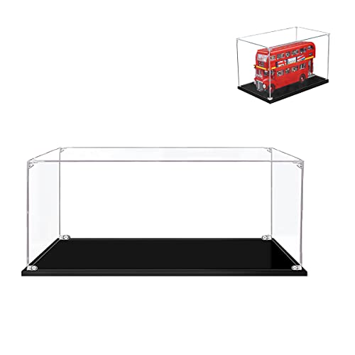 Hosdiy Acryl Vitrine Schaukasten Kompatible mit Lego Londoner Bus 10258 - Vitrine (Nur Vitrine, Ohne Modell Set) von Hosdiy