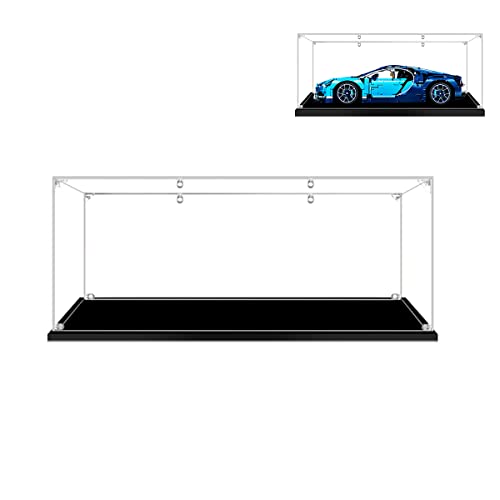 Hosdiy Acryl Vitrine Schaukasten für (Bugatti Chiron) Modell, Vitrine für Lego 42083 (Nur Vitrine, Ohne Modell Set) von Hosdiy