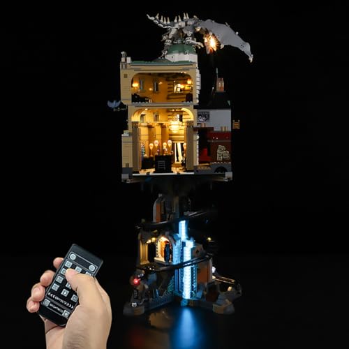 Hosdiy Beleuchtungsset - Fernbedienung Led Licht Set für Lego-76417 - Kompatible mit (Gringotts-Bank) Modell (Nur Beleuchtung, Ohne Modell) von Hosdiy
