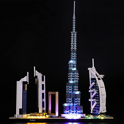 Hosdiy Beleuchtungsset - Led Licht Set für Lego Architecture Dubai 21052 Modell (Nur Beleuchtung, Ohne Modell) von Hosdiy