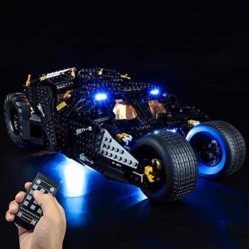 Hosdiy Fernbedienung LED Beleuchtung Set für (Batman Batmobile Tumbler) Modell - LED Lichtset Kompatibel mit Lego 76240 (Nur Beleuchtung, Ohne Bausteine Modell) von Hosdiy