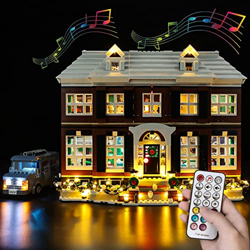 Hosdiy Fernbedienung Sound LED Beleuchtung Set für (Allein Zuhaus Home Alone) Modell - Kompatibel mit Lego 21330 - Led Licht (Nur Beleuchtung, Ohne Bausteine Modell) von Hosdiy