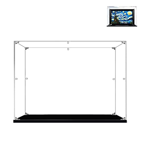 Hosdiy Vitrine Schaukasten für (Sternennacht) Modell - Acryl Vitrine für Lego 21333 (Nur Vitrine, Ohne Bausteine Modell) von Hosdiy