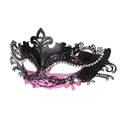 Hoshin Maskerade Maske, Karneval Dekorationen Venezianische Masken für Frauen (Lila & Schwarz) von Hoshin