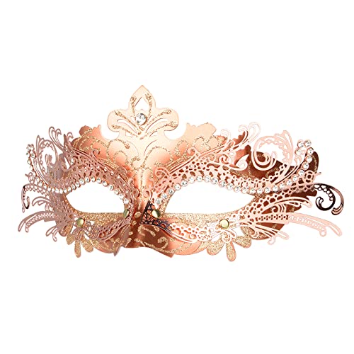 Hoshin Maskerade Maske, Karneval Dekorationen Venezianische Masken für Frauen (Roségold) von Hoshin