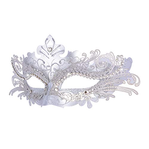 Hoshin Maskerade Maske, Karneval Dekorationen Venezianische Masken für Frauen (Silber2) von Hoshin