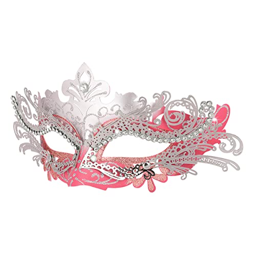 Maskerade Maske, Karneval Dekorationen Venezianische Masken für Frauen (Rosa & Silber) von Hoshin