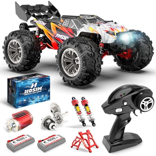 Hosim 1:14 Ferngesteuertes Auto Schnell RC Auto Offroad 52+ km/h, 4WD Hobby-Grade RC Geländewagen Monstertruck RC Cars für Kinder und Erwachsene (X03) von Hosim