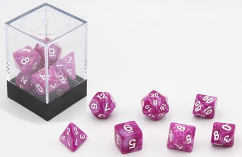 Würfel Rosa Perlmutt 7 Satz Ziegel von Hot Games