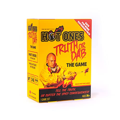 Hot Ones Truth Or Dab The Game – Safe for Work Erweiterungspaket – Keine Sauce im Lieferumfang enthalten (Alter: ab 14 Jahren), Mehrfarbig, WILD-710 von Hot Ones