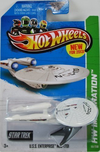 2013 Hot Wheels Hw Imagination - Star Trek - U.S.S. Enterprise NCC-1701 [Battle Damaged Version] by Mattel von Hot Wheels