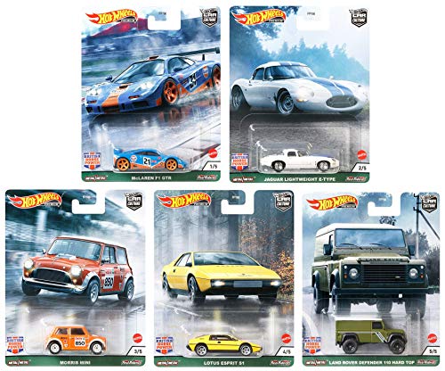 British Horse Power Set 2021 Car Culture 5 Modellautos Premium 1:64 Hot Wheels FPY86 - 978A von Hot Wheels