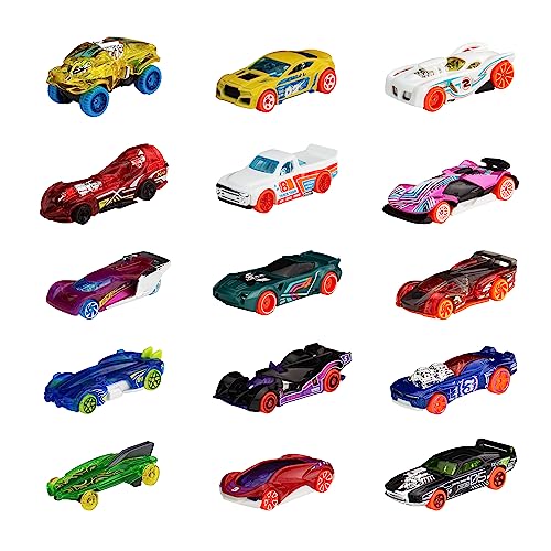 Hot Wheels 5er-Track-Paket - 15 Spielzeugautos aus drei Track-Themenpaketen im Maßstab 1:64, perfekt für Rennen und Stunts, für Kinder ab 3 Jahren und Sammler, HNM04 von Hot Wheels