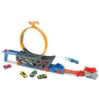 HOT WHEELS GCK38 Stunt N Go Transporter & Trackset von Hot Wheels