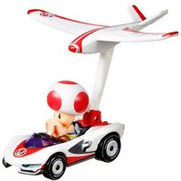 HOT WHEELS GVD30 GVD34 Mario Kart Toad P-Wing Plane Glider von Hot Wheels