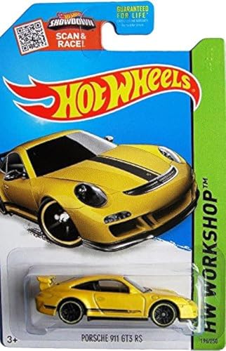 Hot Wheels Porsche 911 GT3 RS [Gelb] #196/250 - Auto, Kind, Sport, Tragbar, 2015, 1:64, Metall, 1 stück, Kinder (unisex) von Hot Wheels