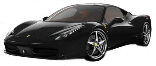 Hot Wheels 1:18 Ferrari 458 Italia schwarz MATT von Mattel