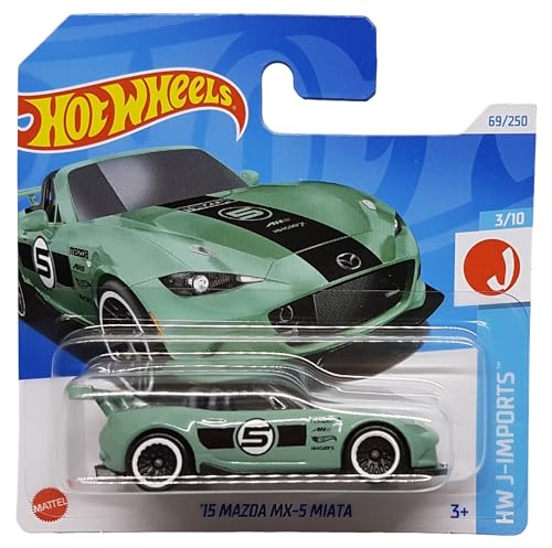 Hot Wheels - ´15 Mazda MX-5 Miata - HW J-Imports 3/10 - HTC42 - Short Card - Cabriolet - tükis - Mattel 2024 von Hot Wheels