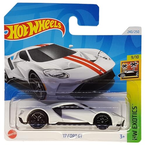 Hot Wheels - ´17 Ford GT - HW Exotics 9/10 - HTC26 - Short Card - Supersportwagen - Weiss - Mattel 2024 – 1:64 von Hot Wheels