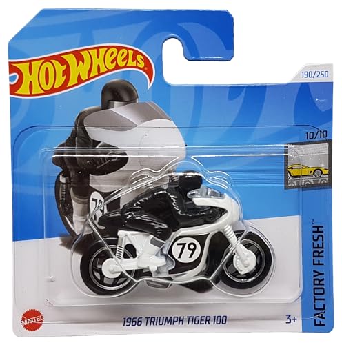 Hot Wheels - 1966 Triumph Tiger 100 - Factory Fresh 10/10 - HRY62 - Short Card - Motorrad - Mattel 2024 – 1:64 von Hot Wheels