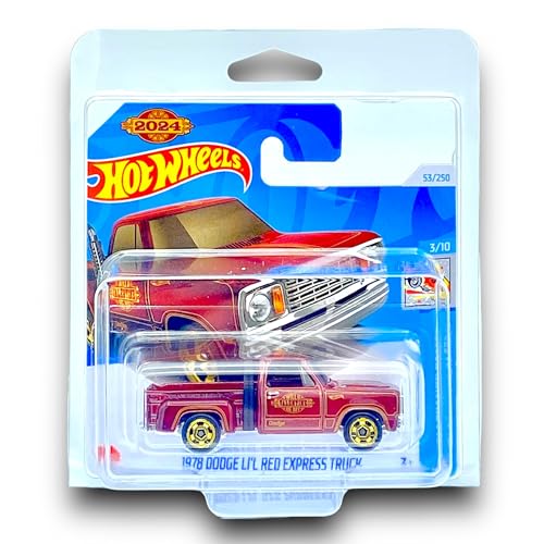 Hot Wheels - 1978 Dodge Li´l Red Express Truck - HW Celebration Racers 3/10 - HRY97 - Short Card - Pickup - RAM - Mattel 2024 - 1:64 von Hot Wheels