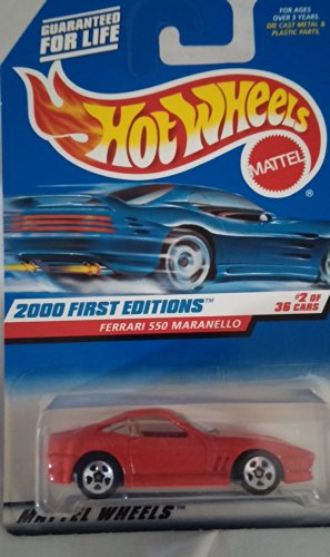 Hot Wheels 2000-062 First Editions RED Ferrari 550 Maranello 1:64 Scale by Hot Wheels von Hot Wheels