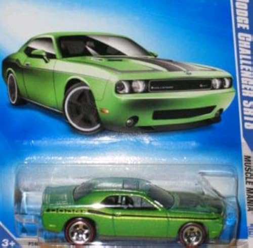 Hot Wheels 2009, '08 Dodge Challenger SRT8 Green #10/10 (Redline Rims variation), 1:64 Scale. by Hot Wheels von Hot Wheels