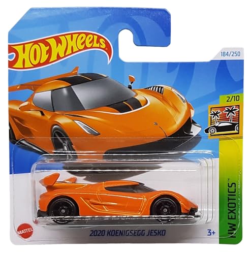 Hot Wheels - 2020 Koenigsegg Jesko - HW Exotics 2/10 - HTF07 - Short Card - Supersportwagen - orange - Mattel 2024 – 1:64 von Hot Wheels