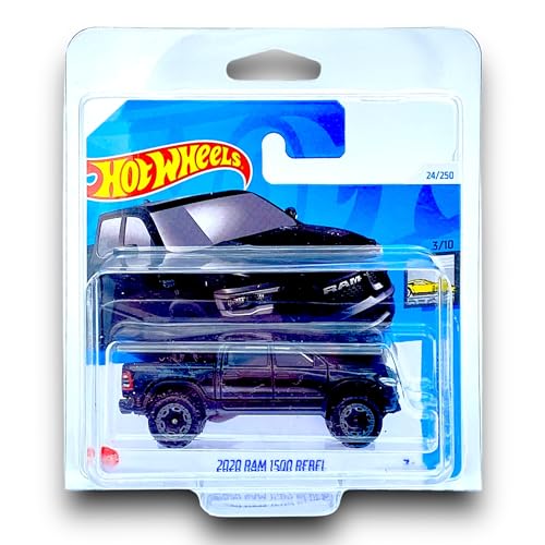 Hot Wheels - 2020 RAM 1500 Rebel - Factory Fresh 3/10 - HTD63 - Short Card - Pickup Truck - schwarz - Mattel 2024-1:64 von Hot Wheels