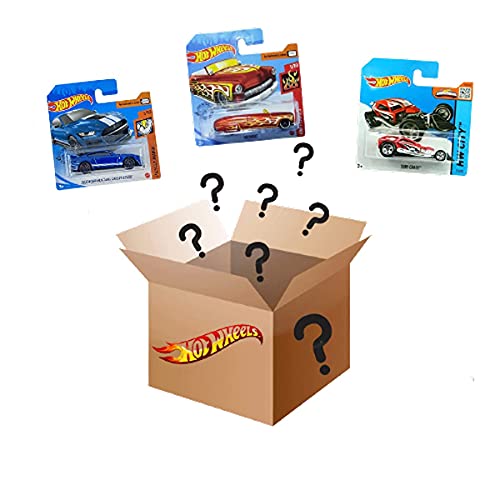 Hot Wheels 3er Pack Fahrzeuge, Toy Cars Diecast 1:64 (Assorted Models), Geschenk für Sammler und Kinder von Friki Monkey