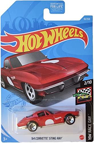 Hot Wheels '64 Corvette Sting Ray, [rot] 10/250 Race Day 2/10 von Hot Wheels