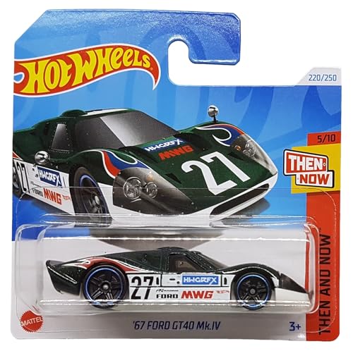 Hot Wheels - ´67 Ford GT40 Mk.IV - Then and Now 5/10 - HTC69 - Short Card - Sportwagen - Mattel 2024 – 1:64 von Hot Wheels