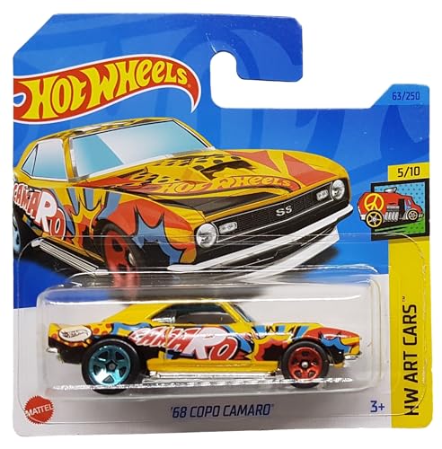 Hot Wheels - ´68 Copo Camaro - HW Art Cars 5/10 - HKH49 - Short Card - GM - Comic Style - Mattel 2023 von Hot Wheels