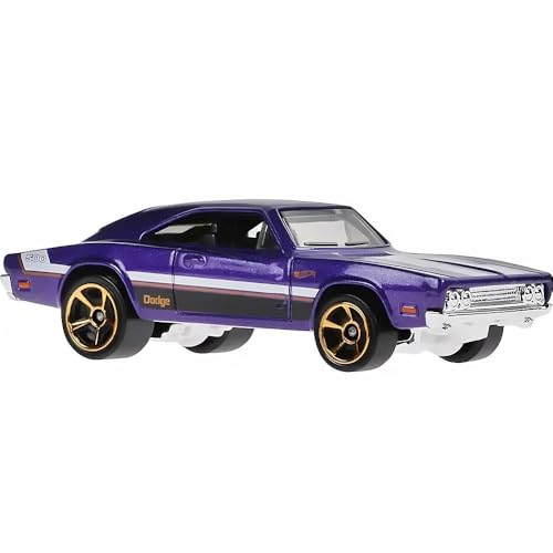 Hot Wheels - ´69 Dodge Charger 500 - Then and Now 8/10 - HKJ46 - Short Card - violett metallic - Mattel 2023 - 1:64 von Hot Wheels