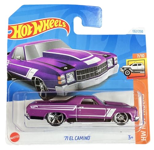 Hot Wheels - ´71 EL Camino - HW Hot Trucks 7/10 - HTC34 - Short Card - GM - violett - Mattel 2024 - 1:64 von Hot Wheels